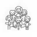 geometry family 3 siblings 3 parent tattoo design idea