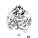 dragon ball z tattoo design idea