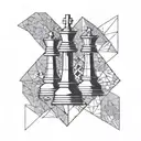 chess piece tattoo design idea