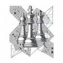 chess piece tattoo design idea