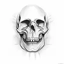 Skull tattoo design idea