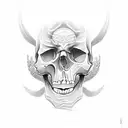 Skull tattoo design idea