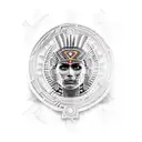 Aztec warrior female  tattoo design idea