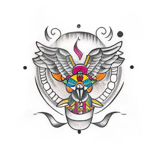 Inca trilogy: condor, puma, serpent tattoo design idea