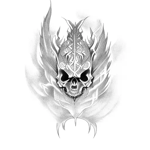gods and monsters tattoo design idea