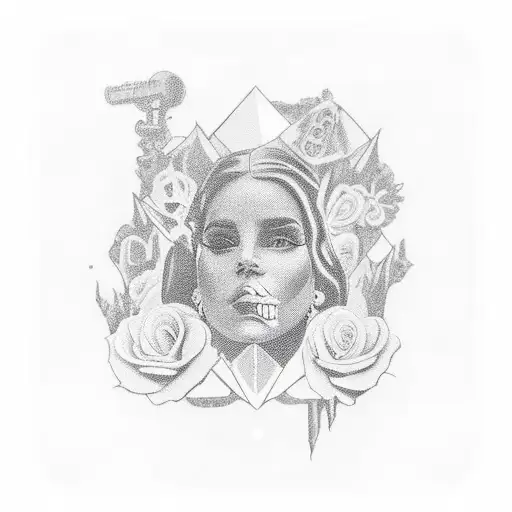 Lyrics from 'Gods and Monsters' by Lana Del Rey tattoo design idea