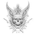 gods and monsters tattoo design idea