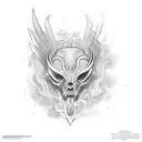 gods and monsters tattoo design idea