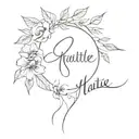 gratitude tattoo design idea