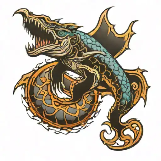 Leviathan tattoo design idea