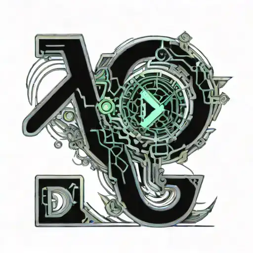 D initial tattoo design idea