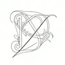 D initial tattoo design idea