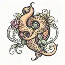 uterus tattoo design idea