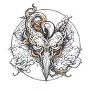 uterus tattoo design idea