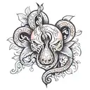 uterus tattoo design idea