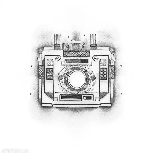 audio cassette tattoo design idea