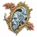 Janus and doorway open tattoo design idea