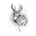 buck tattoo design idea