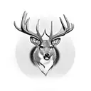 buck tattoo design idea