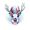 buck tattoo design idea