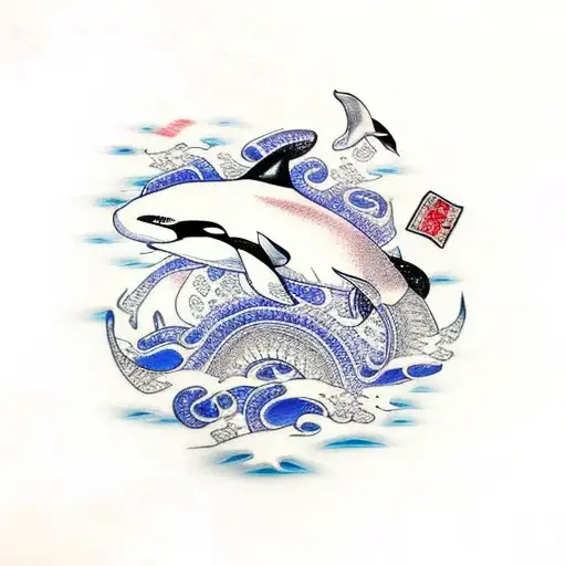 orca tattoo design idea