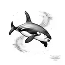 orca tattoo design idea