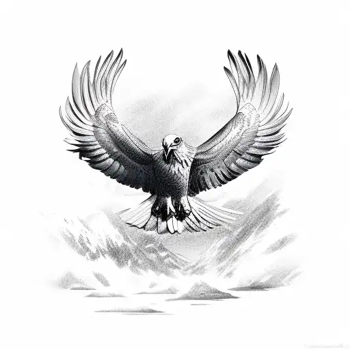 soaring eagle outline