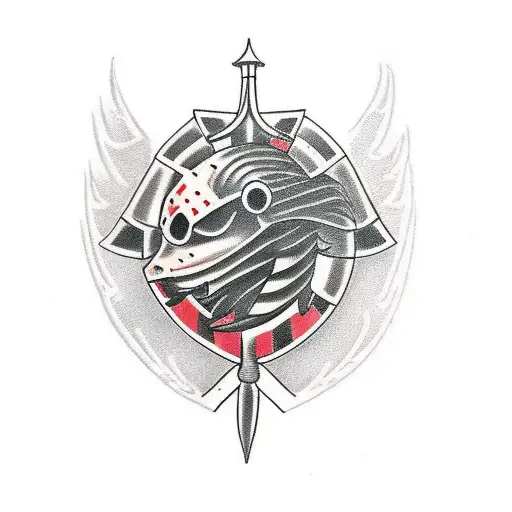 English Knight tattoo design idea