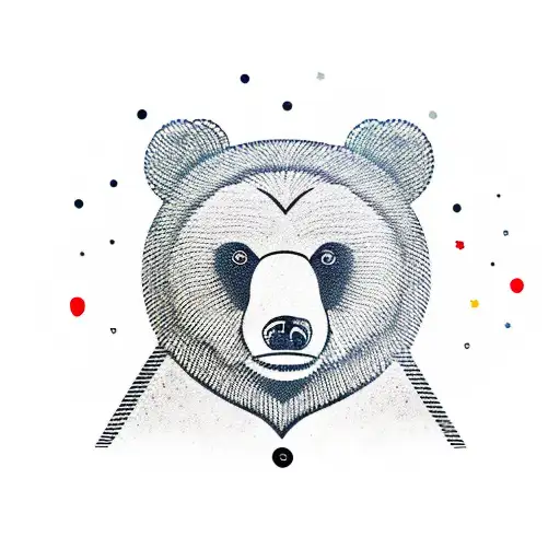 Bear with a Cookie tattoo design idea