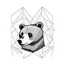 Bear with a Cookie tattoo design idea