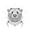 Bear with a Cookie tattoo design idea