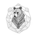 Bear with a Cookie tattoo design idea