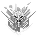 cyberpunk, spine, cyber sigilism tattoo design idea