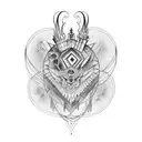 full sleeve many eyes dark and creepy tattoo design idea