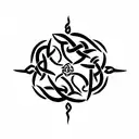 Celtic birth date tattoo design idea