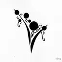 Celtic birth date tattoo design idea