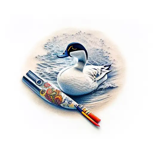 DUCK tattoo design idea