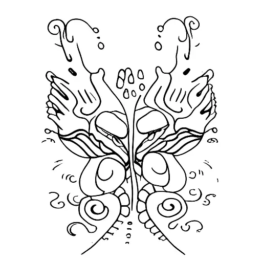 footprints in the sand with dragonflies tattoo design idea