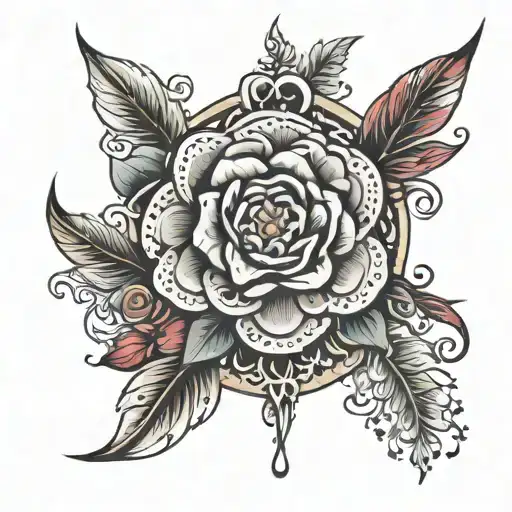 yaweh bohemian design tattoo design idea