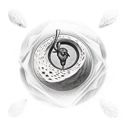 sisyphus with ravens  tattoo design idea