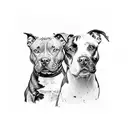 Staffordshire Bull Terrier tattoo design idea