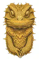 bearded dragon tattoo design idea