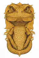 bearded dragon tattoo design idea