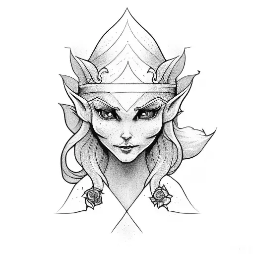 ELF tattoo design idea