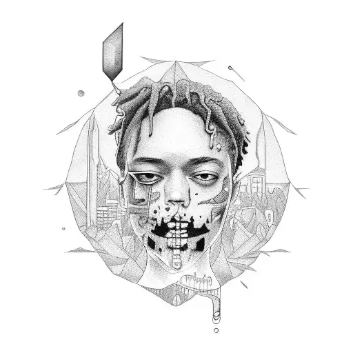 999 juice wrld tattoo design idea