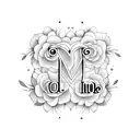 I love you mom tattoo design idea