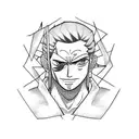 roronoa zoro  tattoo design idea