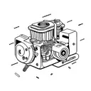 Motorcycle engine mixed with a video game controller tattoo design idea