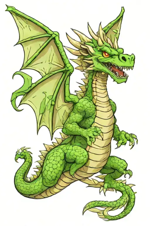 dragon wrapped tattoo design idea