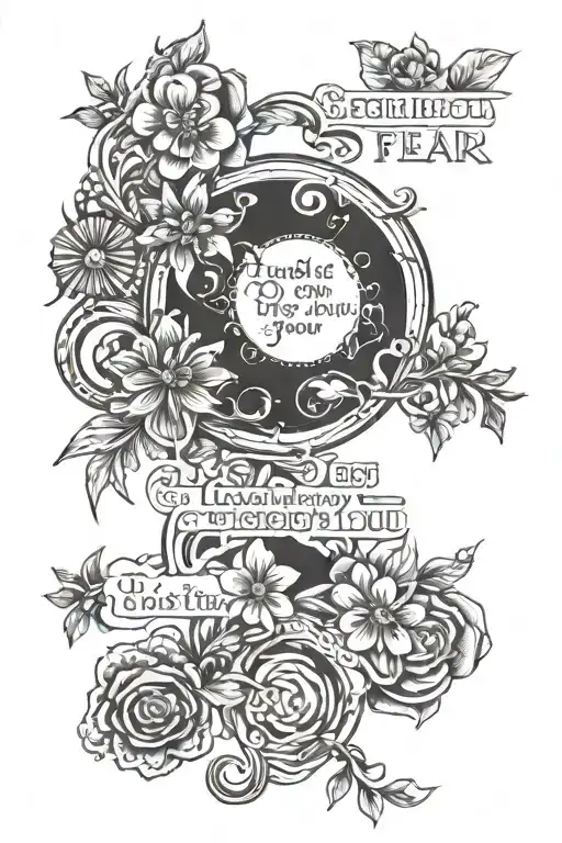 bible verse So do not fear, for I am with you; do not be dismayed, for I am your God. I will strengthen you and help you tattoo design idea